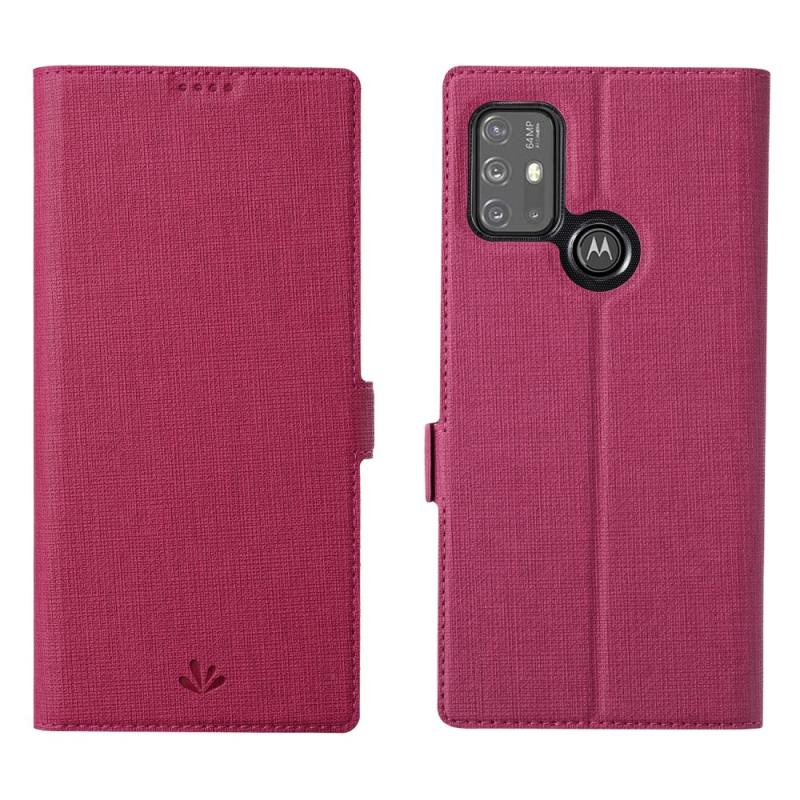 Motorola G30 G20 G10 Vili Dmk Læder Cover   Pung Rosa