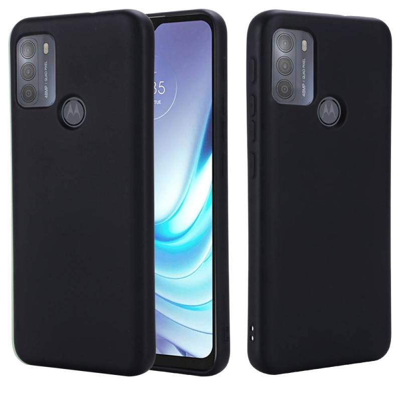 Motorola G50 Azmaro Tyndt Silikone Cover Sort