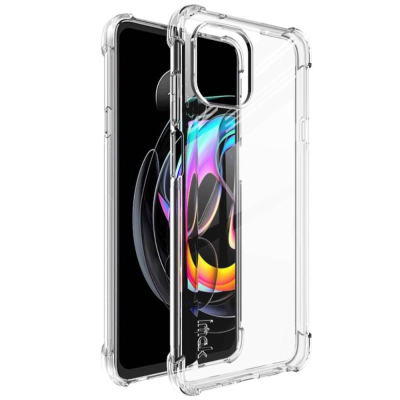 Motorola Edge 20 Lite Imak Gummi Cover Inkl  Skærmbeskytter Transparent