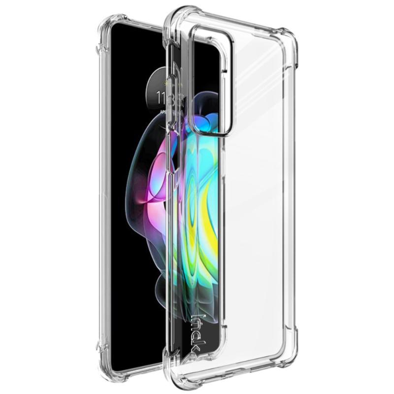 Motorola Edge 20 Imak Gummi Cover Inkl  Skærmbeskytter Transparent