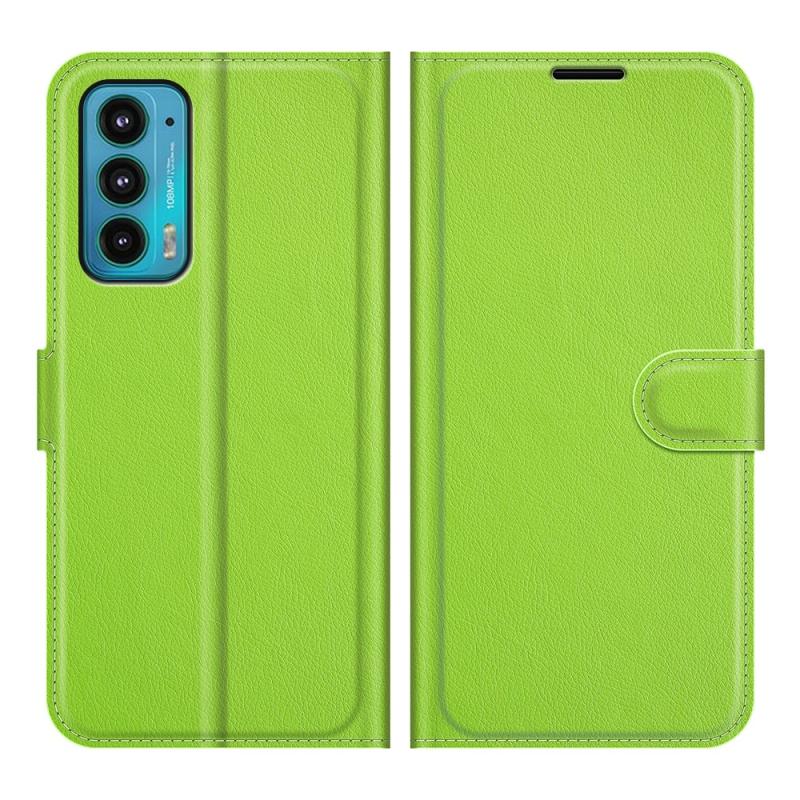 Motorola Edge 20 Læder Cover   Pung Grøn