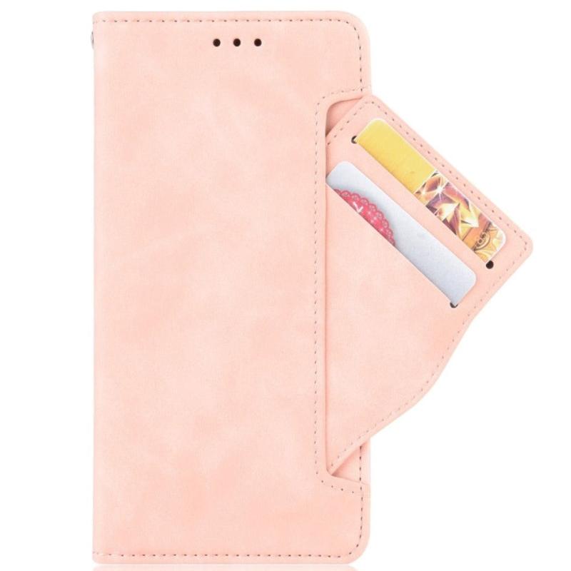 Motorola Moto   Stylus  2022  Blødt Læder Flip Cover    Pung Lyserød