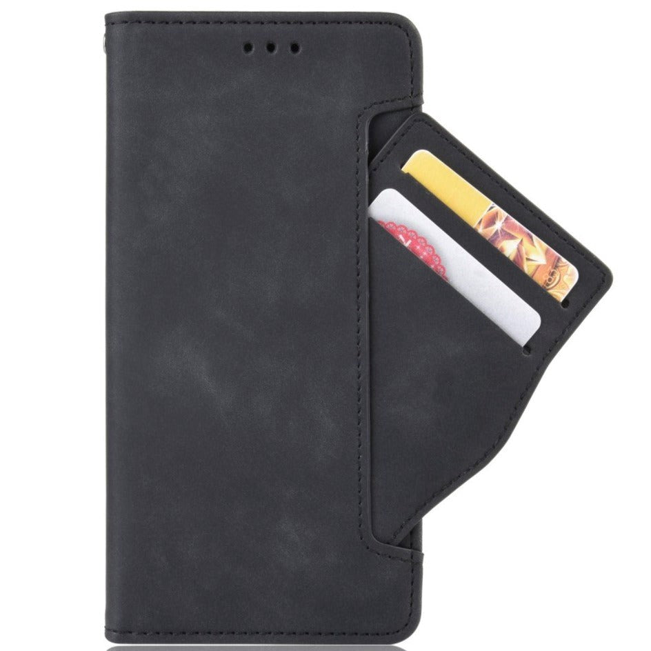 Motorola Moto   Stylus  2022  Blødt Læder Flip Cover    Pung Sort