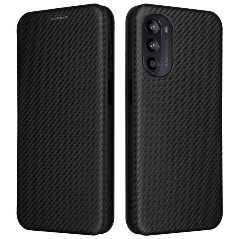 Motorola Moto G52 4g G82 5g Flip Cover Med Kortholder Børstet Design Sort
