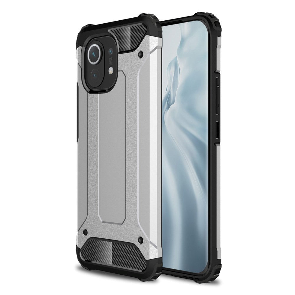 Xiaomi   11 Armor Guard Håndværker Bagside Cover Sølv