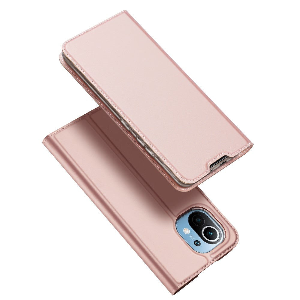 Xiaomi   11 Dux Ducis Skin Pro Series Thin Wallet Flip Cover Rose Gold