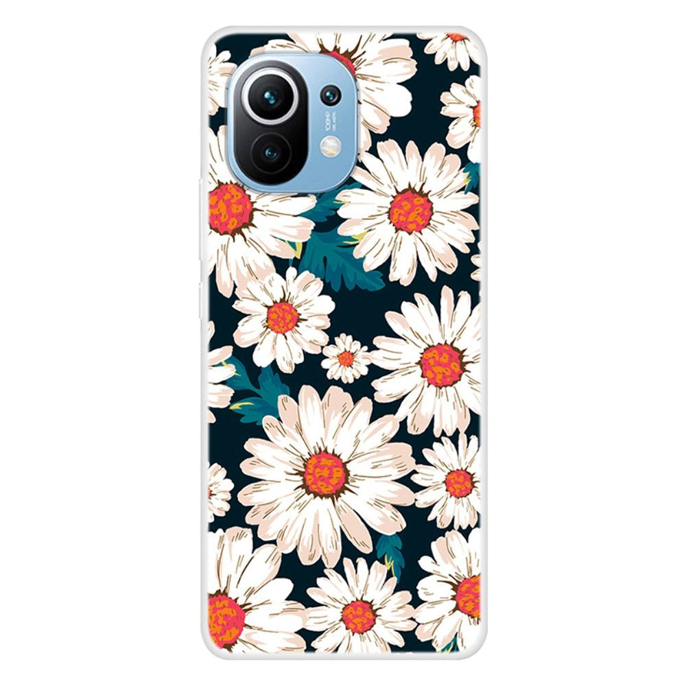 Xiaomi   11 Fleksibelt Bagside Cover Margueritter