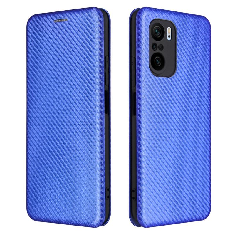 Xiaomi Redmi Mi11i   Poco F3   K40 Flip Cover Med Kortholder Børstet Design Blå