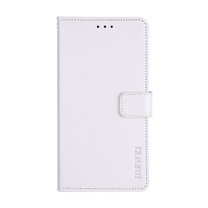Xiaomi Redmi Note 10 4g Idewei Læder Cover   Pung Hvid