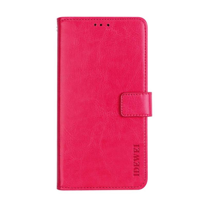Xiaomi Redmi Note 10 4g Idewei Læder Cover   Pung Rosa
