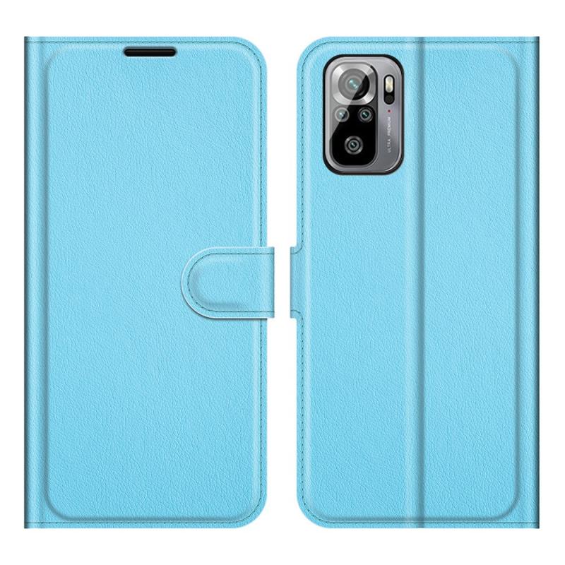 Xiaomi Redmi Note 10 4g Note 10s ægte Læder Cover   Pung Blå