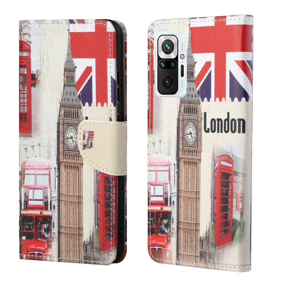 Xiaomi Redmi Note 10 Pro   Note 10 Pro Max Læder Cover   Pung Mønstret Design Big Ben