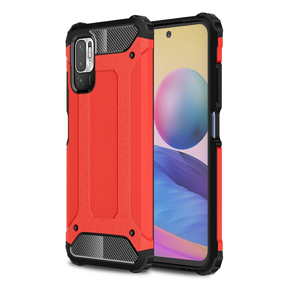 Xiaomi Redmi Note 10 5g Armor Guard Hybrid Cover Rød