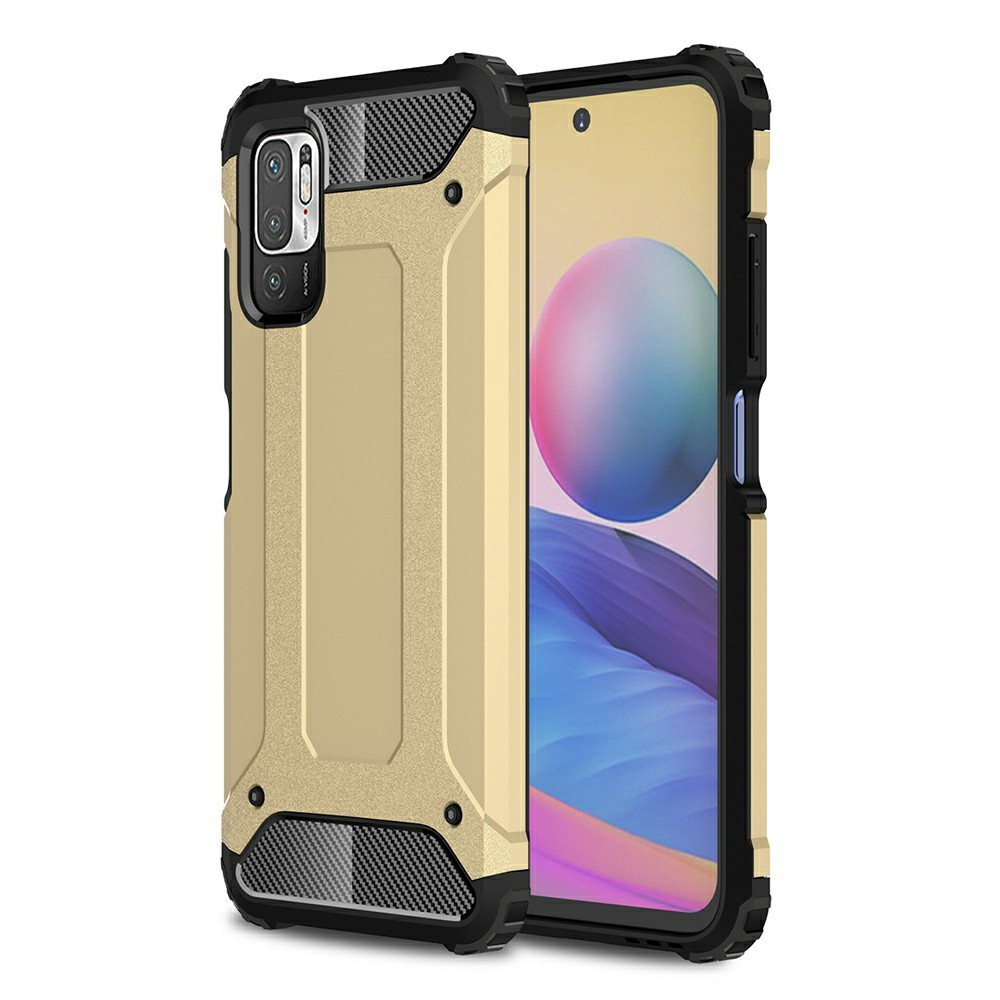 Xiaomi Redmi Note 10 5g Armor Guard Hybrid Cover Guld