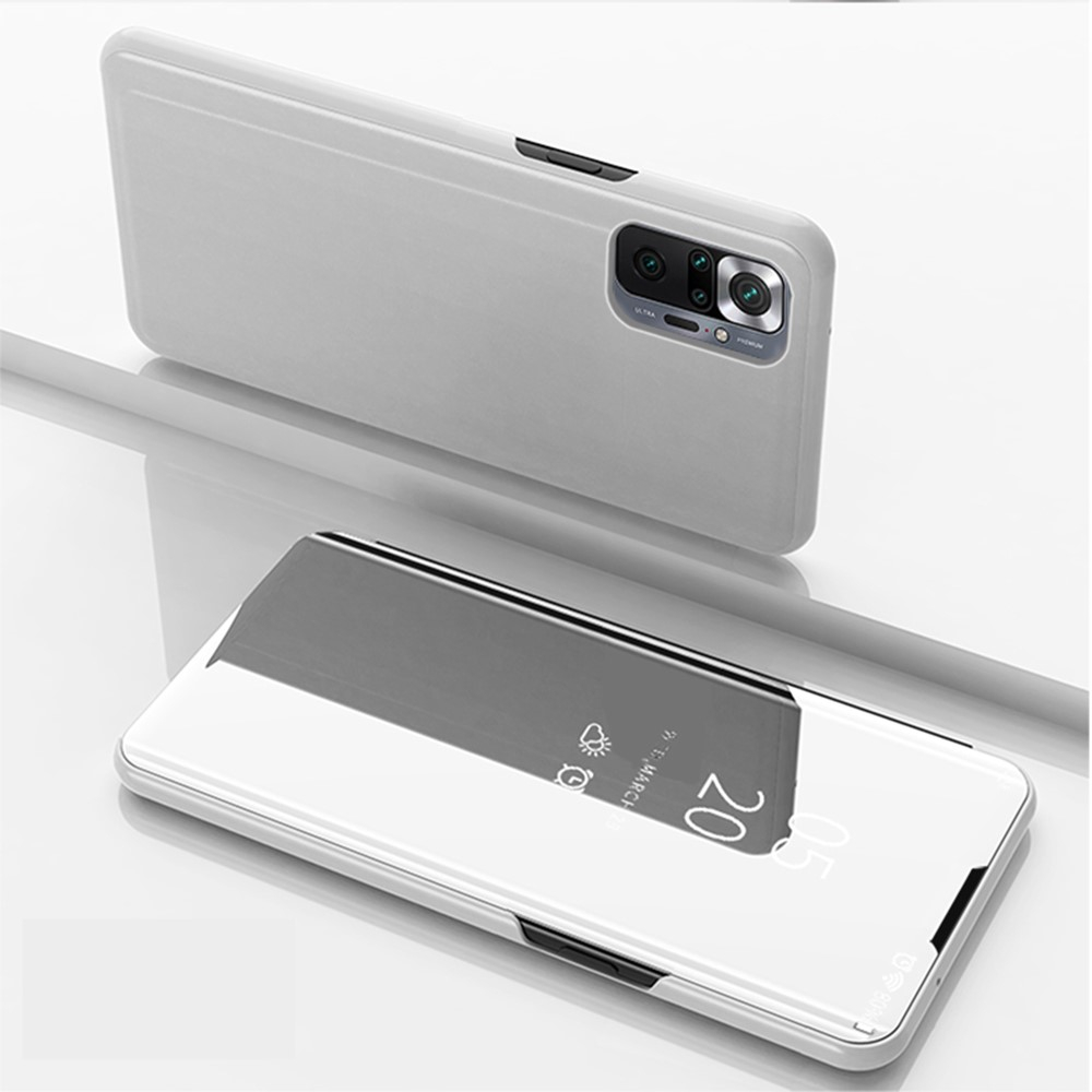 Xiaomi Redmi Note 10 Pro 5g Note 10 Pro Max View Window Mirror Cover Sølv