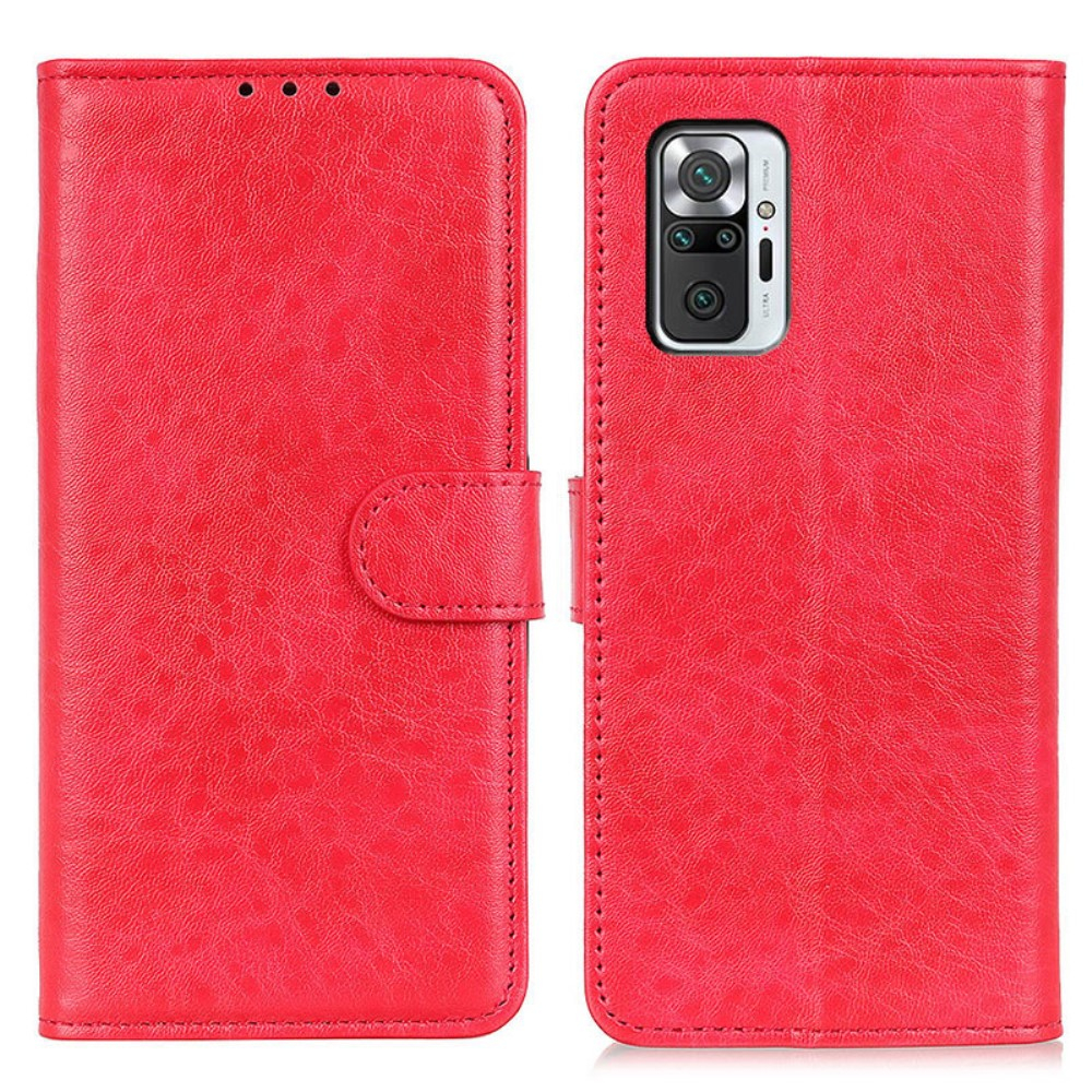 Xiaomi Redmi Note 10 Pro 5g Note 10 Pro Max Classic Læder Cover   Pung Rød