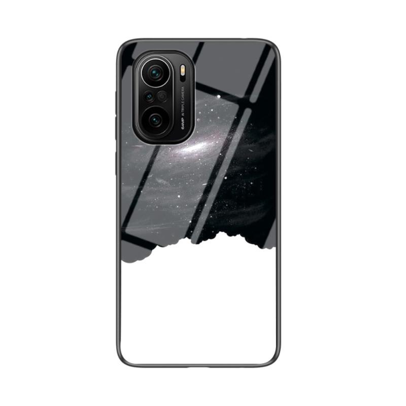 Xiaomi Redmi Mi11i   Poco F3   K40 Hybrid Cover    Bagside   Hærdet Glas Kosmisk Himmel