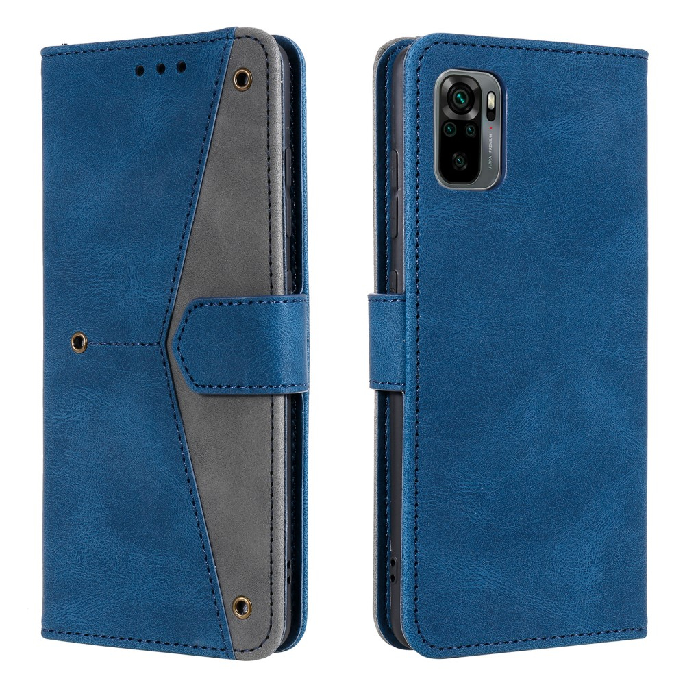 Xiaomi Redmi Note 10 5g Vintage Læder Cover   Pung Blå
