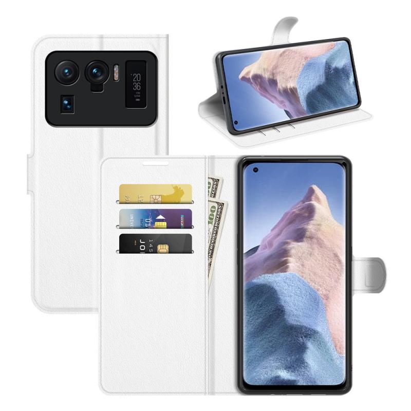 Xiaomi   11 Ultra Læder Cover   Pung Hvid