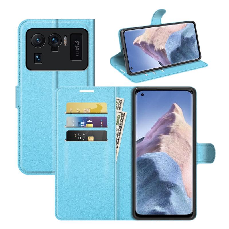 Xiaomi   11 Ultra Læder Cover   Pung Blå