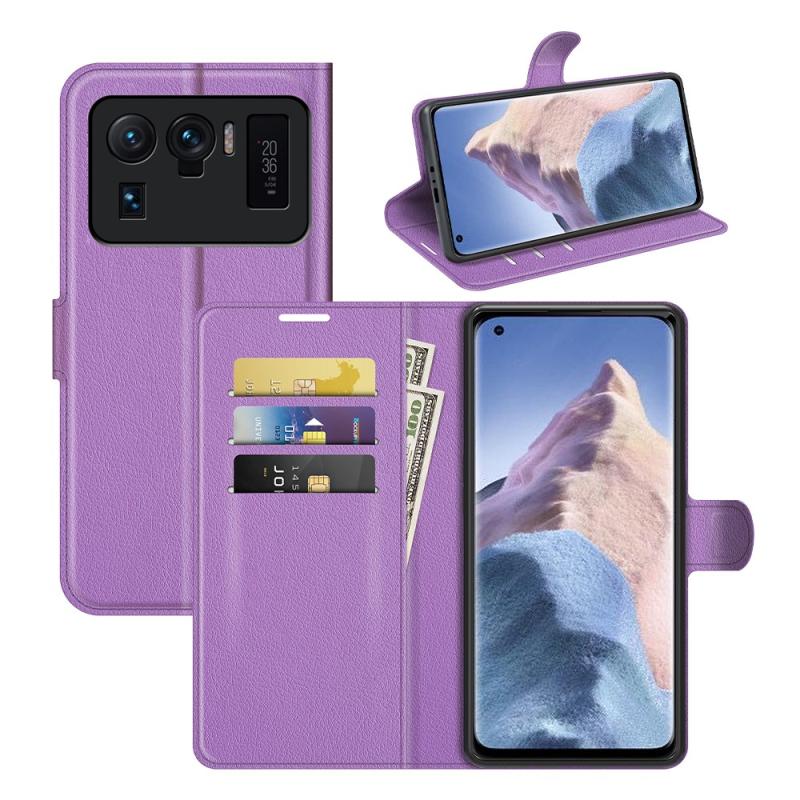 Xiaomi   11 Ultra Læder Cover   Pung Lilla