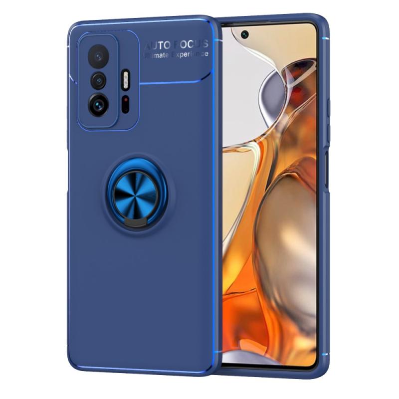 Xiaomi 11t 11t Pro Gummi Cover Med Kickstand Blå