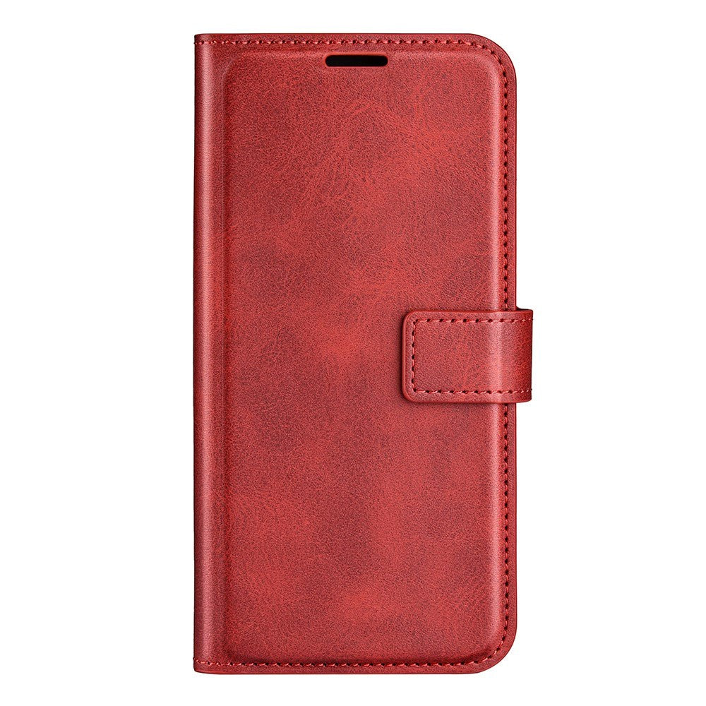 Xiaomi Redmi Note 11 Pro   Plus  Læder Flip Cover    Kortholder   Magnetisk åbne Lukke Funktion Rød