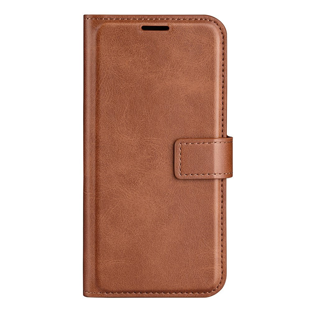 Xiaomi Redmi Note 11 Pro   Plus  Læder Flip Cover    Kortholder   Magnetisk åbne Lukke Funktion Brun
