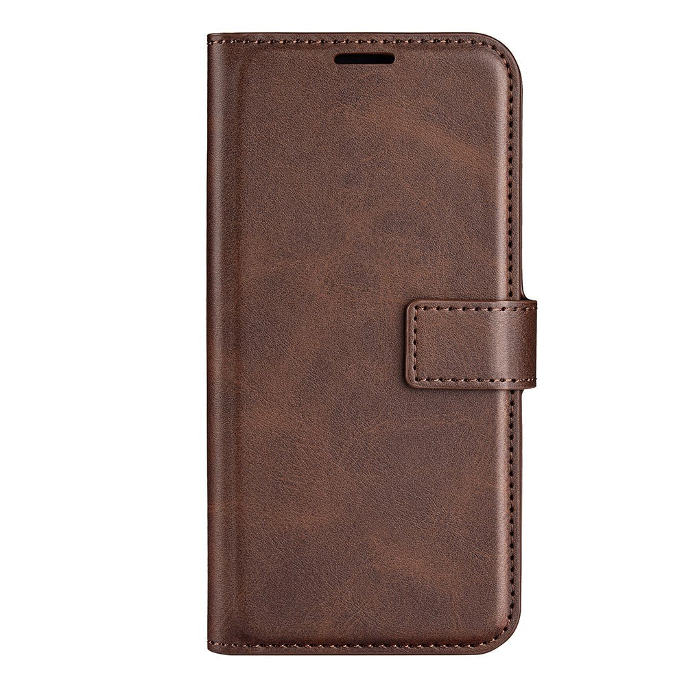 Xiaomi Redmi Note 11 Pro   Plus  Læder Flip Cover    Kortholder   Magnetisk åbne Lukke Funktion Mørke Brun