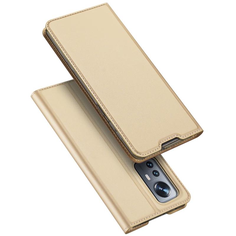 Xiaomi 12   12x Dux Ducis Skin Pro Læder Cover Guld