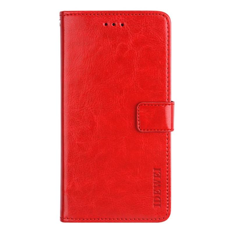 Xiaomi 12 Pro Idewei Læder Cover   Pung Rød