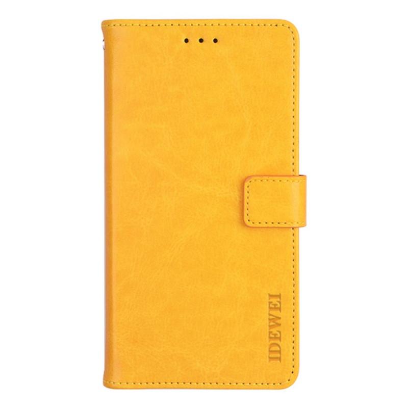 Xiaomi 12 Pro Idewei Læder Cover   Pung Gul
