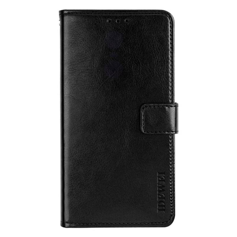 Xiaomi 12 Pro Idewei Læder Cover   Pung Sort