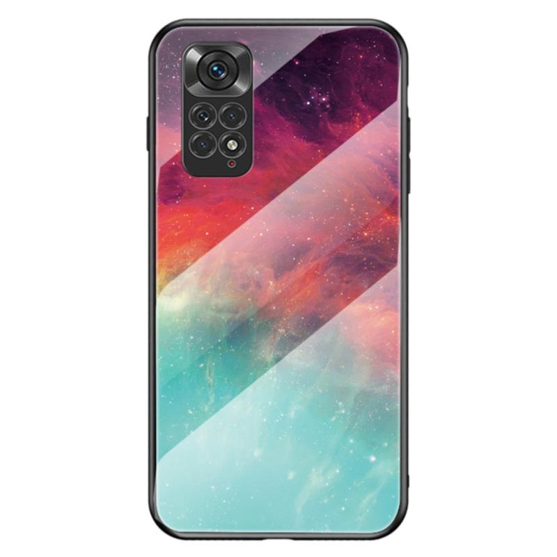 Xiaomi Redmi Note 11 4g Note 11s 4g Hybrid Cover   Bagside   Hærdet Glas Farverig Stjernehimmel