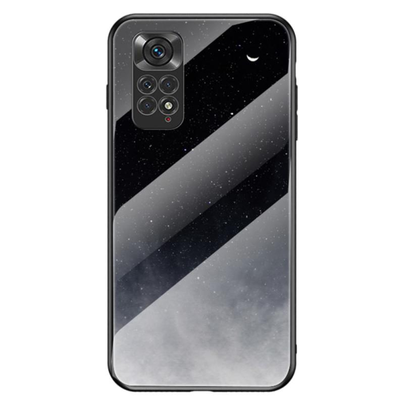 Xiaomi Redmi Note 11 4g Note 11s 4g Hybrid Cover   Bagside   Hærdet Glas Halvmåne Stjernehimmel