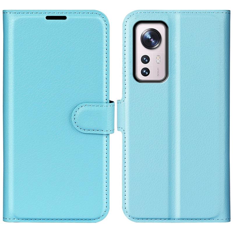Xiaomi 12 Pro Læder Cover   Pung Blå
