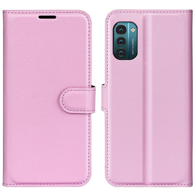 Nokia G11 G21 Læder Cover   Pung Pink