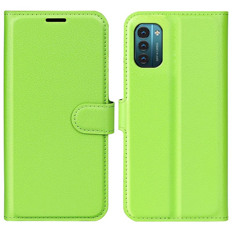 Nokia G11 G21 Læder Cover   Pung Grøn