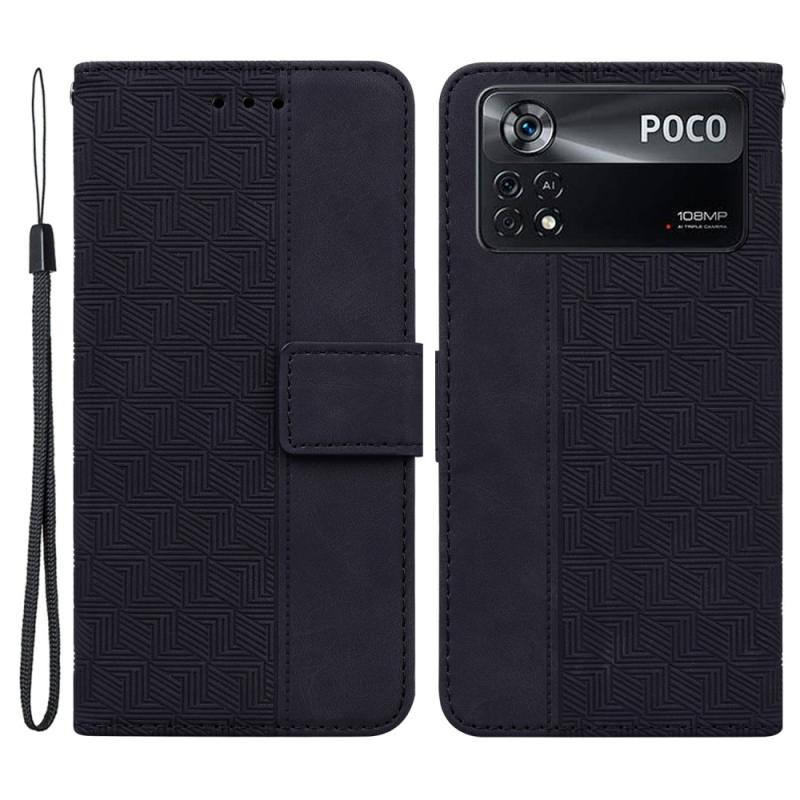 Xiaomi Poco X4 Pro 5g Læder Cover   Pung Aftagelig Strop Sort