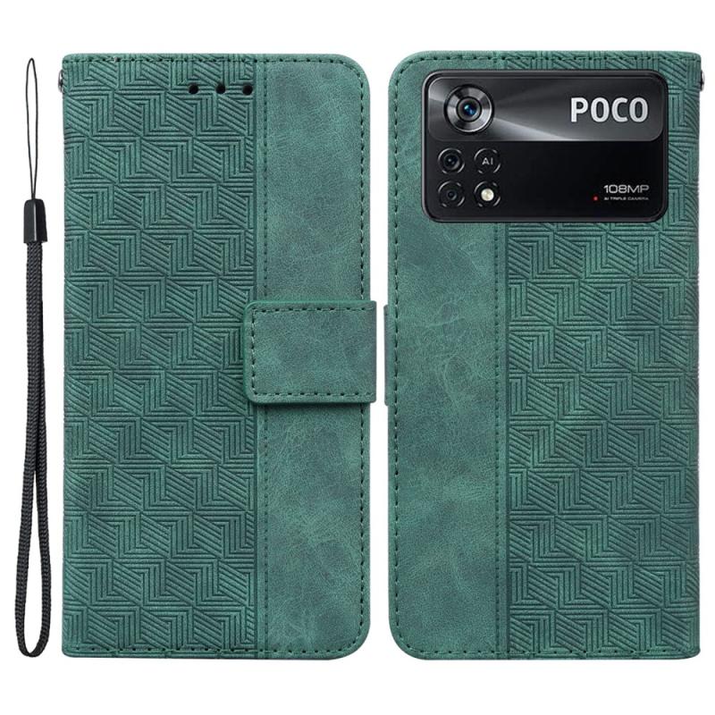 Xiaomi Poco X4 Pro 5g Læder Cover   Pung Aftagelig Strop Grøn