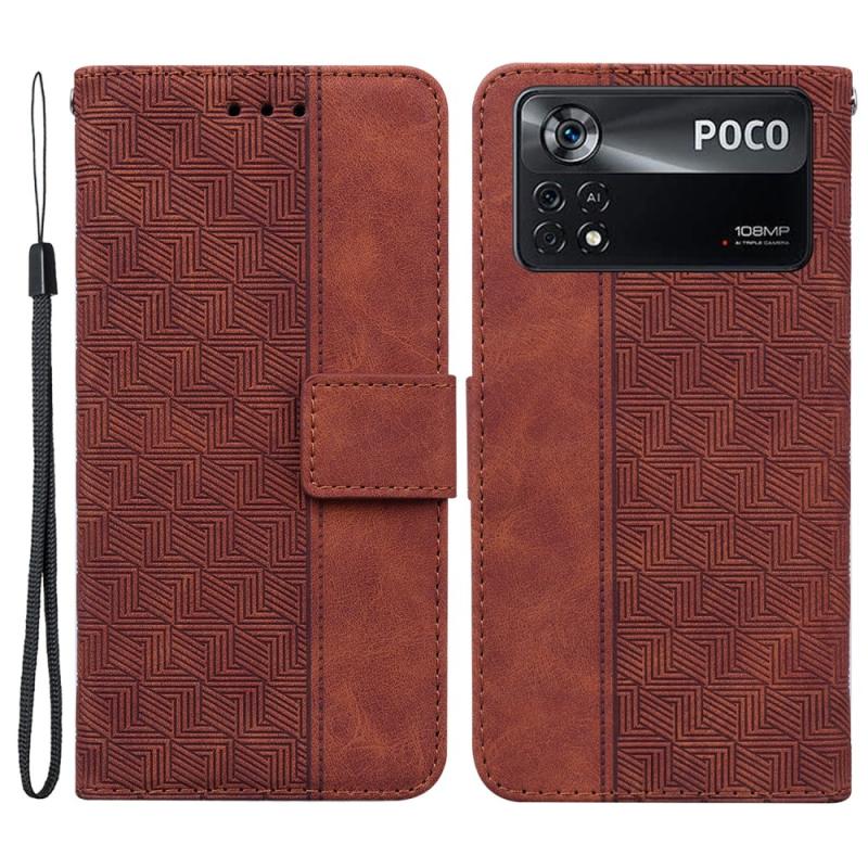 Xiaomi Poco X4 Pro 5g Læder Cover   Pung Aftagelig Strop Brun