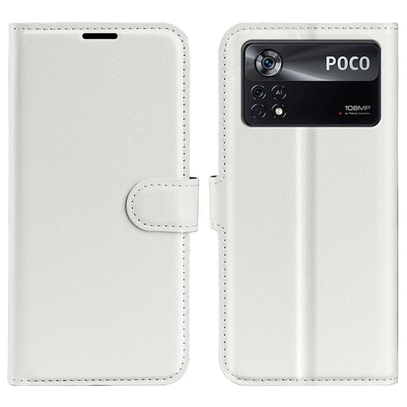 Xiaomi Poco X4 Pro 5g Læder Cover   Pung Hvid