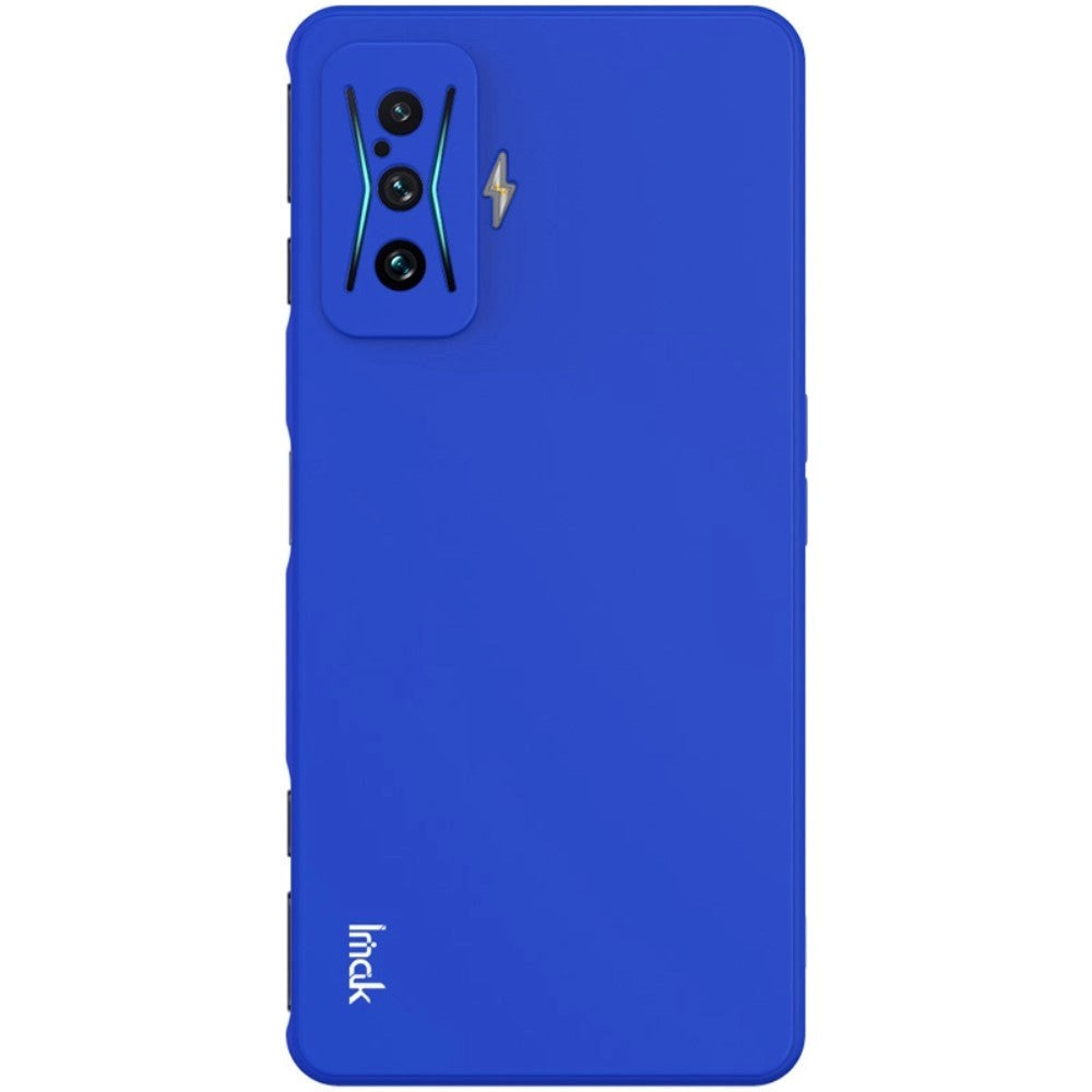 Xiaomi Poco F4   Imak  -  Series Fleksibel Plastik Bagside Cover Blå