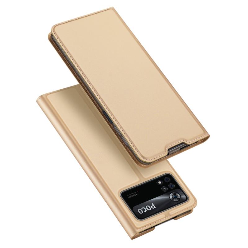 Xiaomi Poco X4 Pro 5g Dux Ducis Skin Pro Læder Cover Guld