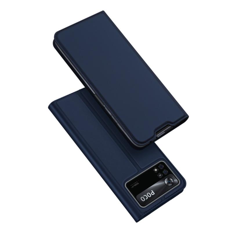 Xiaomi Poco X4 Pro 5g Dux Ducis Skin Pro Læder Cover Blå