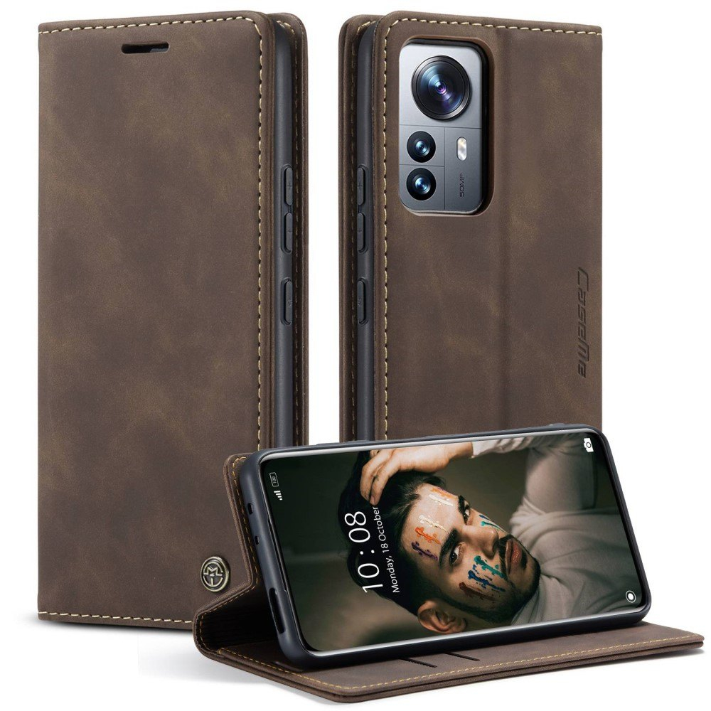 Xiaomi 12 Pro 5g 12s Pro 5g 12 Pro 5g Caseme Retro Læder Cover Kaffe