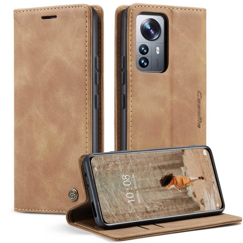 Xiaomi 12 Pro 5g 12s Pro 5g 12 Pro 5g Caseme Retro Læder Cover Brun