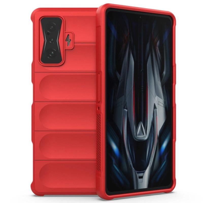 Xiaomi Poco F4   Fleksibelt Plastik Bagside Cover Rød
