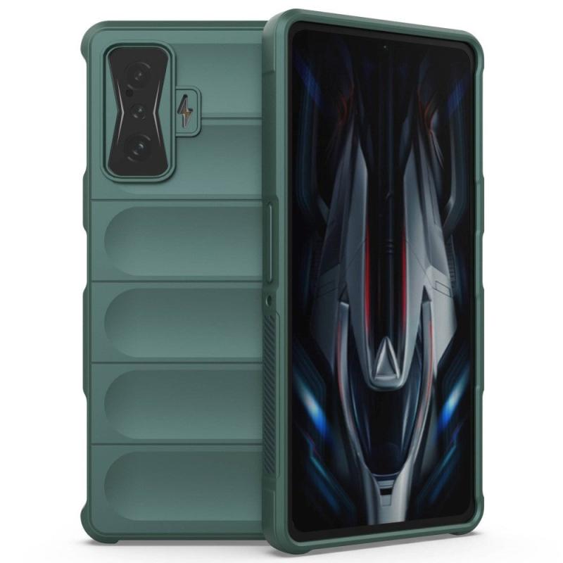 Xiaomi Poco F4   Fleksibelt Plastik Bagside Cover Grøn