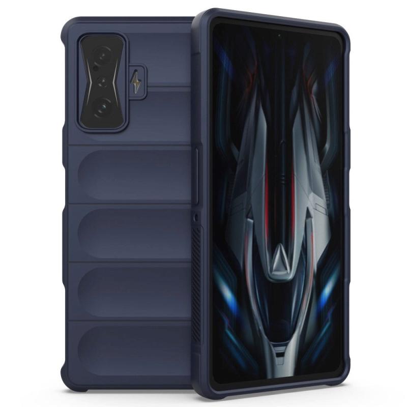 Xiaomi Poco F4   Fleksibelt Plastik Bagside Cover Mørkeblå
